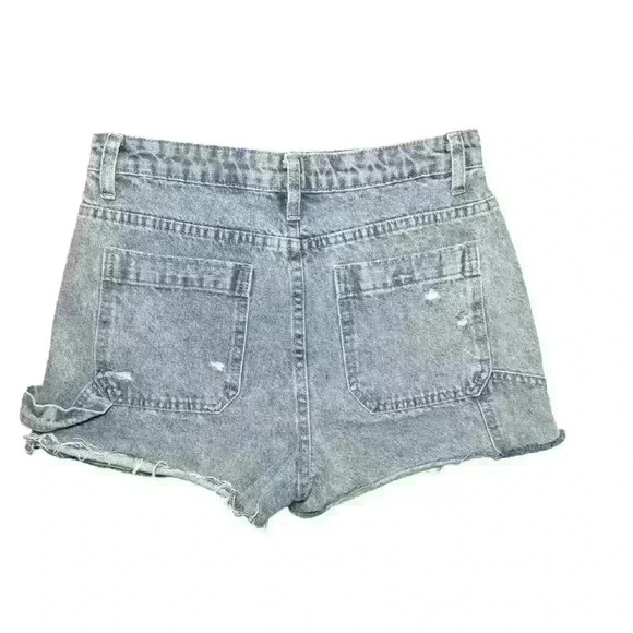 Signature8 Cut Off Cargo Utility Denim Shorts Size Small​ - Picture 5 of 12